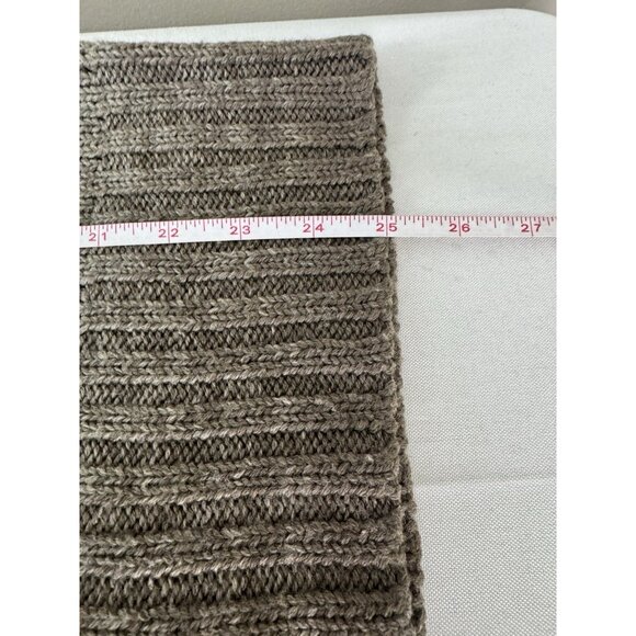 Vintage Vibes Limited Y2K Women S Sweater Cowl Neck Ombré Beige Gray Chunky Knit - Picture 10 of 13